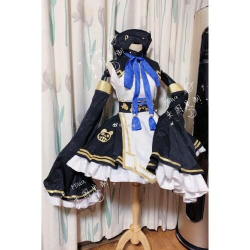 Anime VTuber Hololive Sasaki Saku Pandamen Lolita Dress Uniform Party Suit Cosplay Costume Halloween Women FreeShipping 2021New