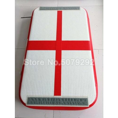 Free Shipping Red Color Inflatable Air Block Home use/Yoga/Gym/Beach Air Board/Air Track With Pump 1*0.6*0.1M Mini Size Air Mat