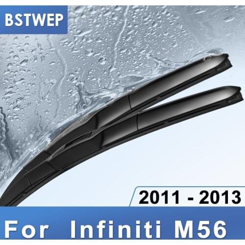 BSTWEP Hybrid Wiper Blades for Infiniti M56 Fit hook Arms