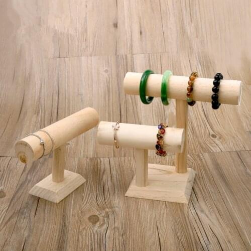 Wood Bracelets T-Bar Bangle Display Holder Jewelry Display Stand Wood Jewellery Display Bust