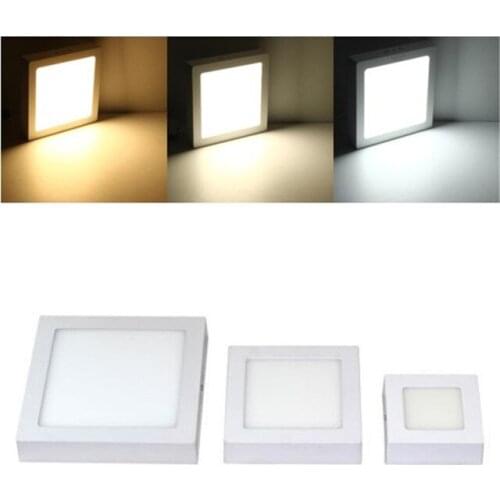 9W 15W 25W Dimmable Surface Mounted LED Ceiling Panel Light Round Square Warm / Cold White LED Ceiling Lamp For Foyer Kitchen