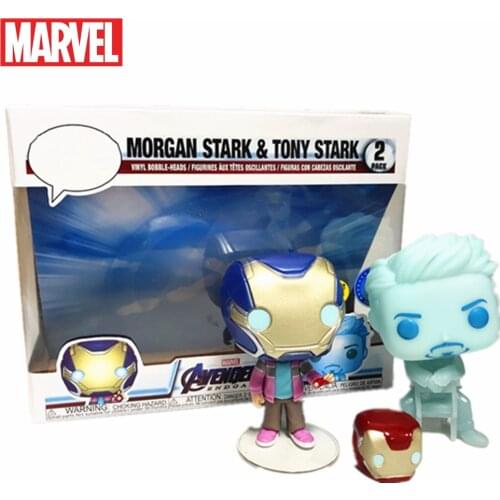 The Avengers Endgame Iron Man PVC Action Figures 100mm Marvel Tony Stark Statue Figurine Model Toys