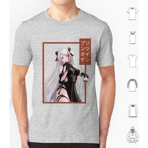 Azur Lane-Prinz Eugen T Shirt Diy Big Size Cotton Azur Lane Azur Lane Atago Atago Azur Lane Azur Atago Atago Azur Azur