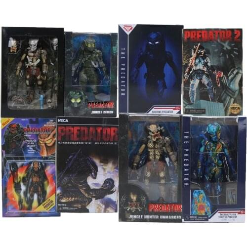 NECA aliens vs Predator 2 City Hunter Shadow Guardian Predator jungle demon 1/18 Scale PVC Action Figure Collectible Model Toy