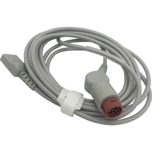 Invasive Blood Pressure Cable IBP Transducer Adapter Cable 12 Pin To Utah for Mindray Patient Monitor