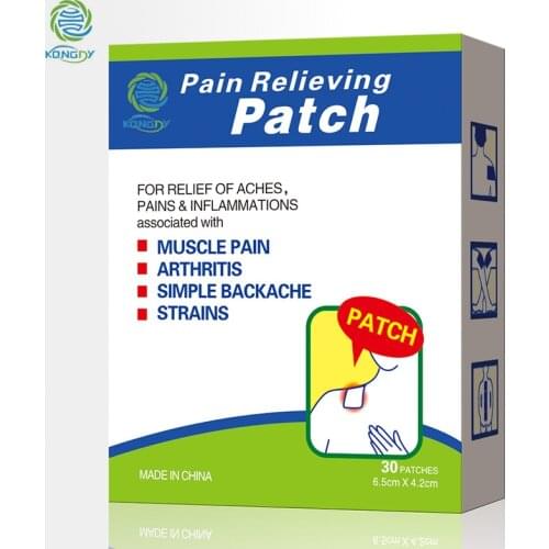 KONGDY New Arrival 90Pieces=3Boxes Menthol Pain Relief Patch 6.5x4.2cm Healthy Care Medical Muscle Pain Relief Plaster Free Ship