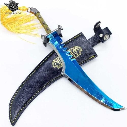 LOL Assassin Katarina Sword The Sinister Blade Mini Dagger Metal Replica Small Weapon Model Collection Mini Knife
