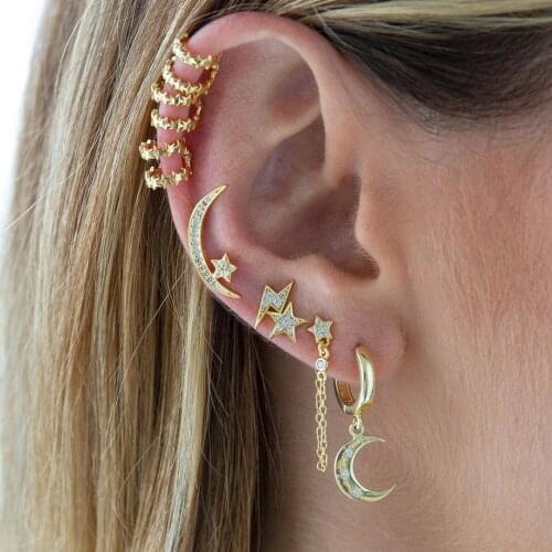 Mini Ear Cuffs for Women Earring Clips No Pierced Ear Clips Womens Silver color Statement Ear Jewelry Pendientes Mujer Earcuffs