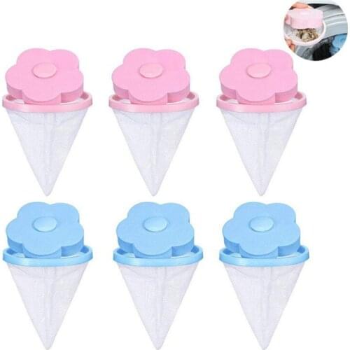 Reusable Washing Machine Floating Lint Trap Bags Mesh Trap Bag Hair Catcher Filter Net Pouch Household Laundry Tool