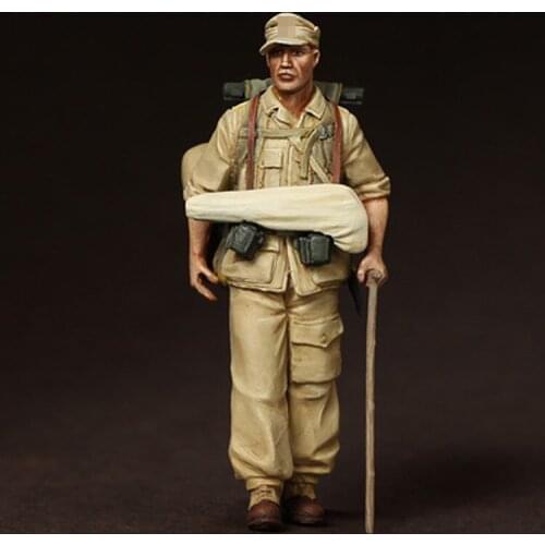 1/35 Resin Model figure GK Soldier soldier Brigade Ramcke El Alamein 1942 WWII Military theme Unassembled and unpainted kit