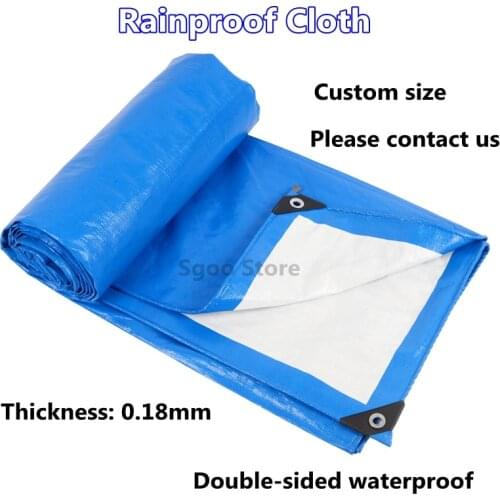 Thick 0.18mm PE Tarpaulin Rainproof Cloth Outdoor Garden Plant Boat Car Truck Canopys Waterproof Shed Pet Cove Cloth Canvas