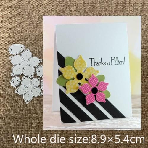 New Design Craft Metal Cutting Dies cut die new 6pcs flowers Scrapbooking Album Paper DIY Card Craft Embossing Die Cuts
