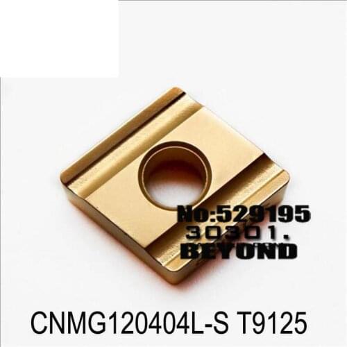 Original Tungaloy 10pcs CNMG CNMG120404 CNMG120408 CNMG120404L-S CNMG120408L-S T9125 Carbide Inserts Turning Tool CNC Machine