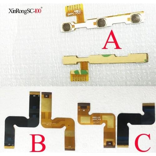 Genuine Power & volume Flex cable For Lenovo Tab 2 A10-70 A10-70F A10-70LC LCD Audio Control connector side key Switch Button