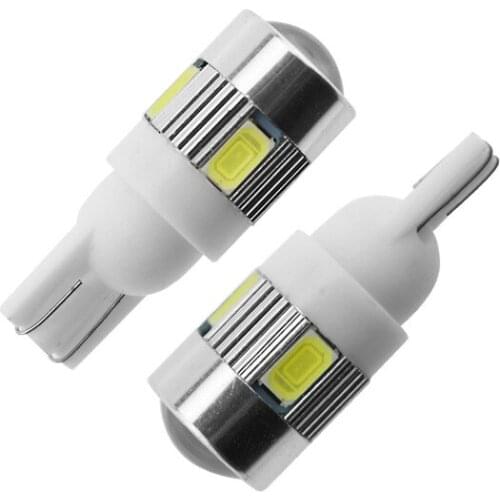 Supply Automobile Bright T10 5630 6smd with Lens, Ultra Bright LED Width Lamp and Small Lamp for General Purpose Car Led Light