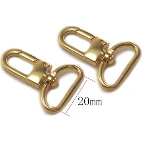 60PCS /Lot 3/4 Inch(20mm) Swivel Snap Hook In Gold Finish