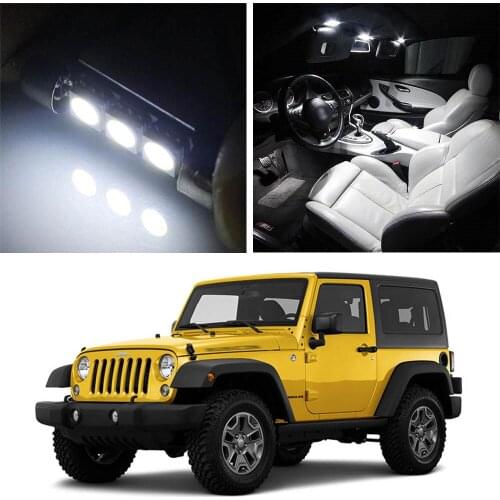 Canbus LED Lamp Interior Map Dome Trunk Plate Light Bulbs For Jeep Wrangler 2007-17
