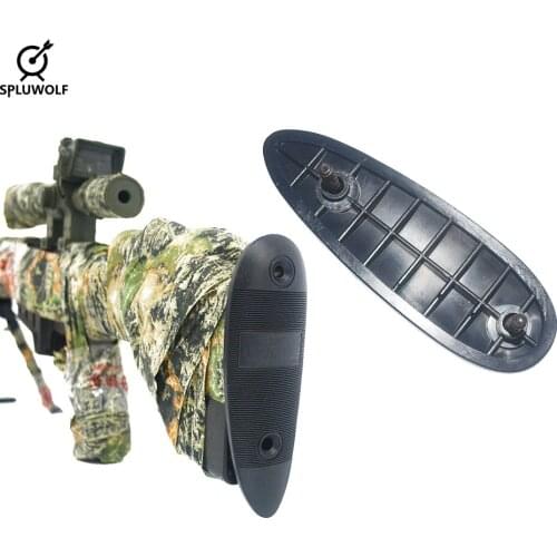 Paintball Tactical Hunting Accessories Non-Slip Ribbed Recoil Pad With Screw Gun Butt Stock