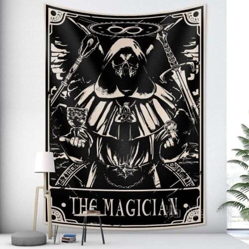 Tarot Tapestry The Magician Vintage Astrology Divination Wall Hanging Decor