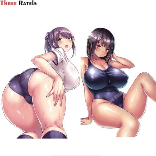 Three Ratels B123 BBW Anime Auto Accessories Hentai Sexy Girl Custom Car Sticker For Honda Crv 2018 Laptop Bike Decal