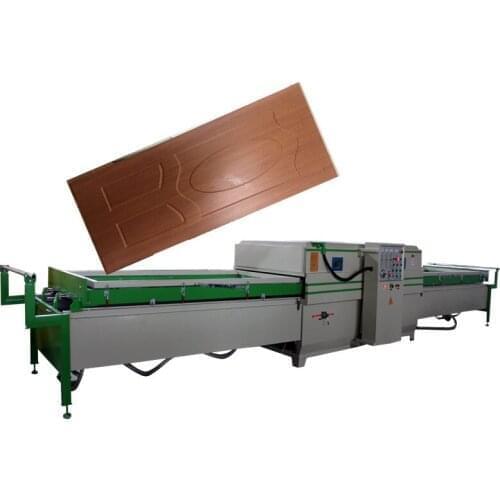 Pvc mdf kitchen cabinet door vacuum membrane press machine