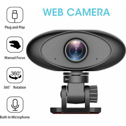 Webcam 720p Full Hd Web Camera Built-in Usb Webcam With Microphone For Pc Computer Mac Laptop Desktop Youtube Skype Conference