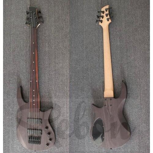 Weifang Rebon 6 string fretless electric bass guitar