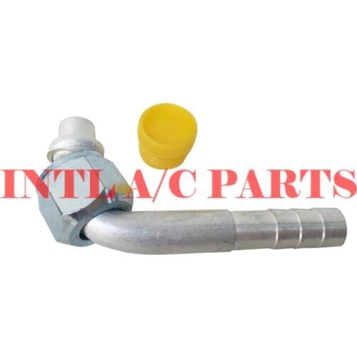 #10 - 90 degree Female R12 O-ring Barb Fitting Aluminum INTL-HF2012