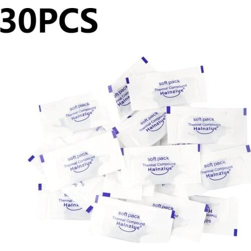 30pcs a lot HY510 Thermal Conductive 1.93W/m-K Grease Paste Silicone Plaster Heat Sink Compound Gray Net Weight 0.5g