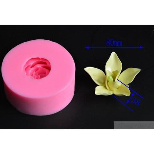 3D Soap Molds Gardenia Flower Silicone Soap Mold Handmade Aromatherapy Soap Fondant Cake Decorating Tools Silicone Cake Mold