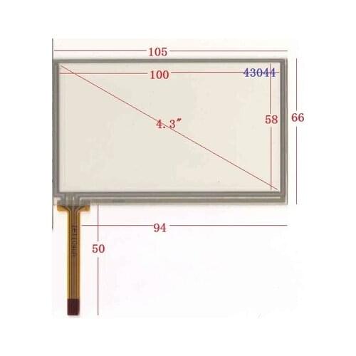 4.3 inch GPS touch screen 105*66 mm 043044 universal buckle type