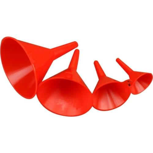4Pcs Small Car Refueling Funnel Gasoline Engine Oil Additive Motorcycle Farm Machine Use Convenient Anti-leakage Filler Accessor