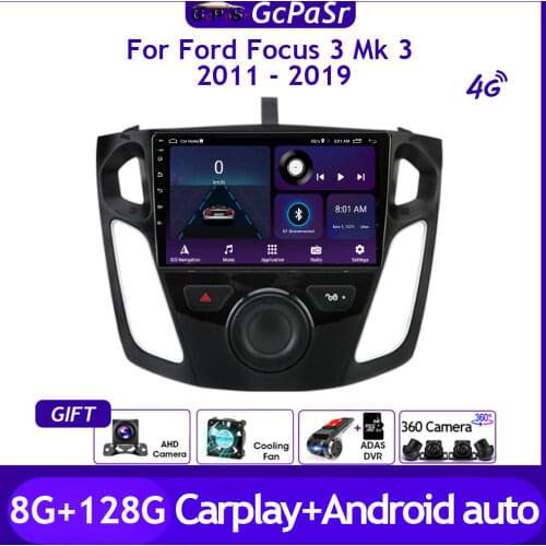Car Multimedia Radio Video Player For Ford Focus 3 Mk 3 2011 - 2019 Android 10 Navigation GPS DSP no 2din dvd accessories wifi