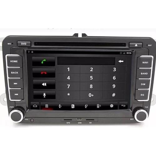 2din 7'' 4/8 Core Android 5.1.1 Car DVD Player Radio GPS SD&USB for VW Polo Jetta Tiguan B6 B5 cc Skoda Fabia Radio In Dash