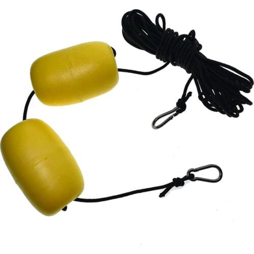 High Strength 9m Kayak Tow Rope Boating Floating Throw Anchor Line with Two Floats End Clips Kayak Safety Gear Accessories