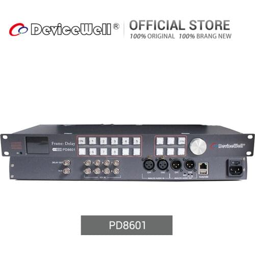 DeviceWell PD8601 8 Channel SDI Input 2 Channel SDI Output AV Audio Video Delayer