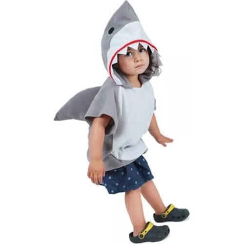 Halloween Great White Shark Kids Shark Cosplay Costume Party Boys Game Play Costume
