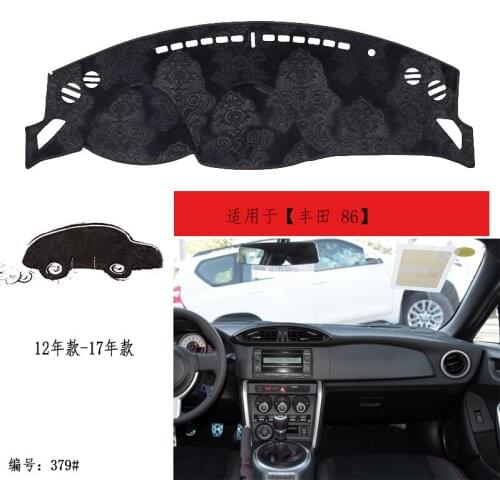 TOMMIA For Toyota 86 2012-17 Dashboard Pad Cover Dash Mat Anti-Sun Velvet Instrument