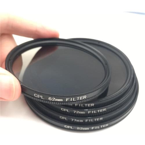 CPL Circular Polarizer Camera filter for Canon Nikon DSLR Camera lens 52mm/55/58/62/67/72/77/82mm