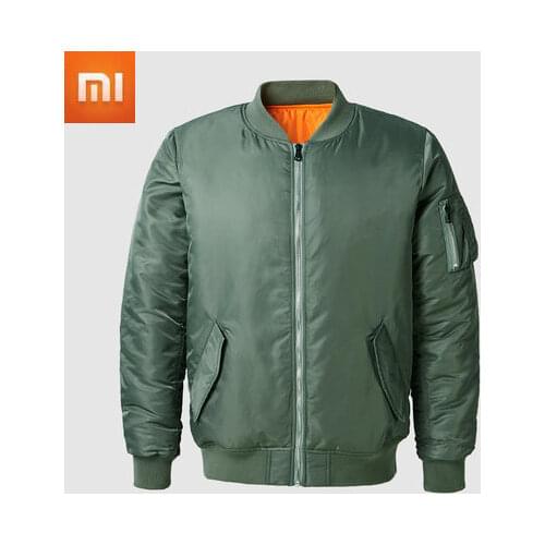 Xiaomi Autumn Winter Flight Jacket Bomber Jacket Retro Flight Suit Neutral Mens Fashion Thick Warm Coat Military Army Coat