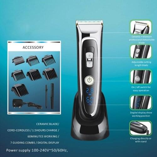 Electric Foil Hair Trimmer for Mens Womens Hair Clippers Cut Hair Clipper Kit Mens Cordless Haircut Machine