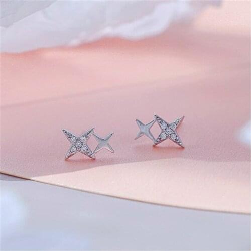 Miuoxion Wholesale Simple Star Stud Earrings Retro Fashion Personality Jewelry For Women Feature Namour Charm Gift All Seasons