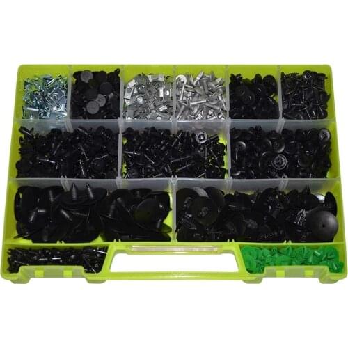 Clip Set 1025 Piece Peugeot Bag fastener-Push Pin for 3 + Car-Trim Rivet