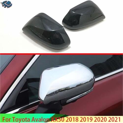 For Toyota Avalon XX50 2018 2019 2020 ABS Door Side Mirror Cover Trim Rear View Cap Overlay Molding Garnish