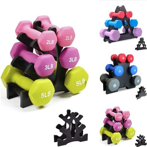 New Weightlifting Dumbbell Bracket Triangle Small Leaves Big Leaves Home Fitness Dumbbell Bracket Gym Equipment Accessories#WW