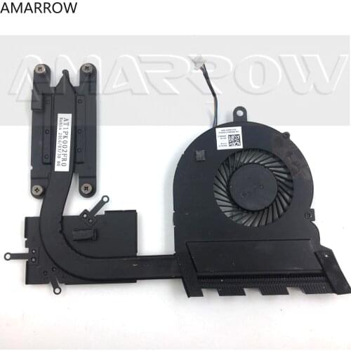 New Original laptop heatsink cooling fan cpu cooler For DELL Inspiron 17 5564 5565 5567 5767 CPU heatsink 0MG81V AT1PJ002FR0