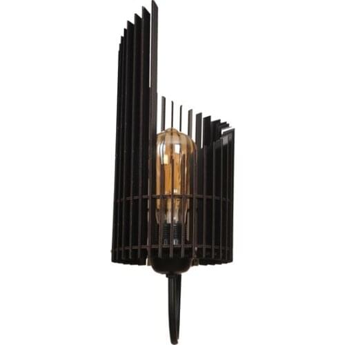 New Modern Vedemo Jonquil Metal Shank Wooden Wall sconce