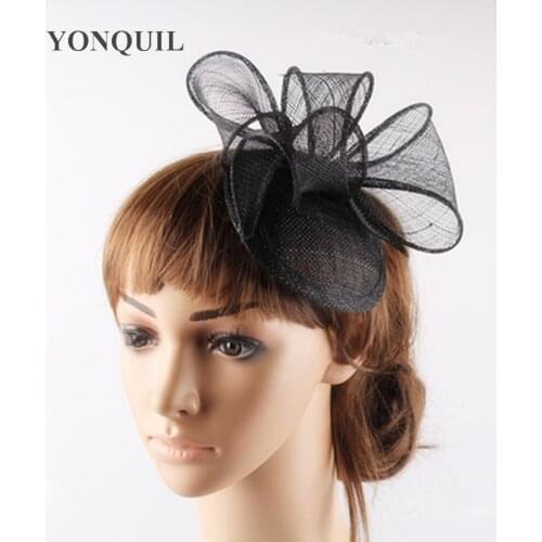 Enchanting Sinamay Bride Fascinator Hats Fashion New Headpiece T-Platform Wedding Headwear Suit For All Season Ladies Chapeau
