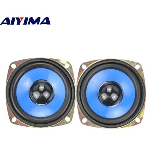 AIYIMA 2Pcs 3 Inch 4 Ohm 5W Portable Loudspeakers Full Range Anti-Magnetic Mini Audio Speaker DIY LCD TV Computer Speakers