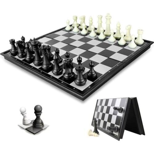 Portable Magnetic Chess Set With Folding Board Chesses Game Foreign Trade Training Special Chess Outdoor Fun Games